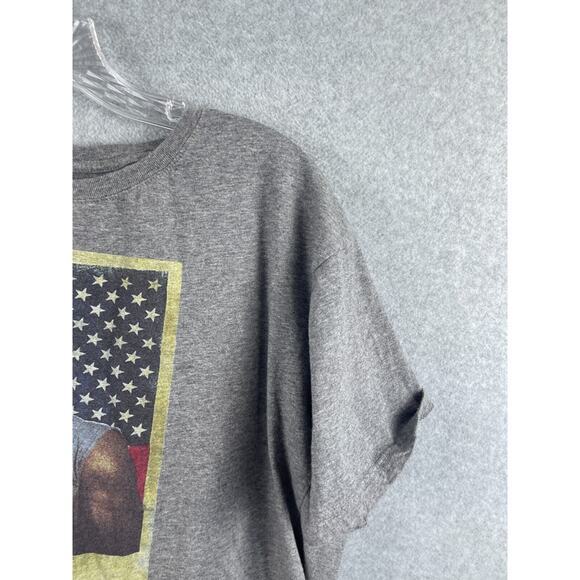 Chuck Norris American Flag Shirt Size XL Gray Short Sleeve Tee‎ Karate 80s Retro - Picture 3 of 8
